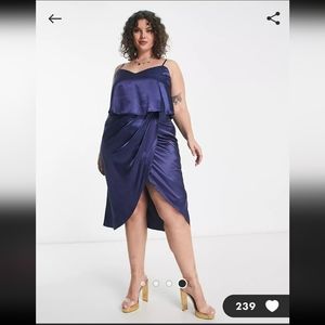 Satin cami midi dress